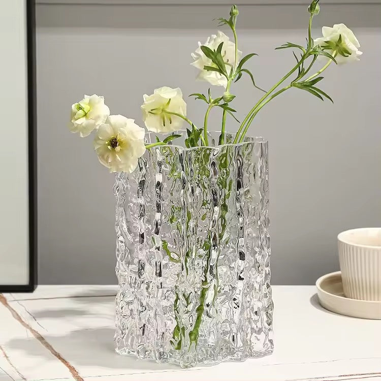 Extremely frozen glacier vase