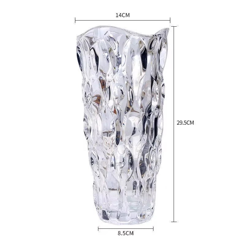 Crystal glass vase