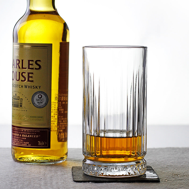 Crystal wine glass