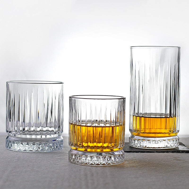 Crystal wine glass