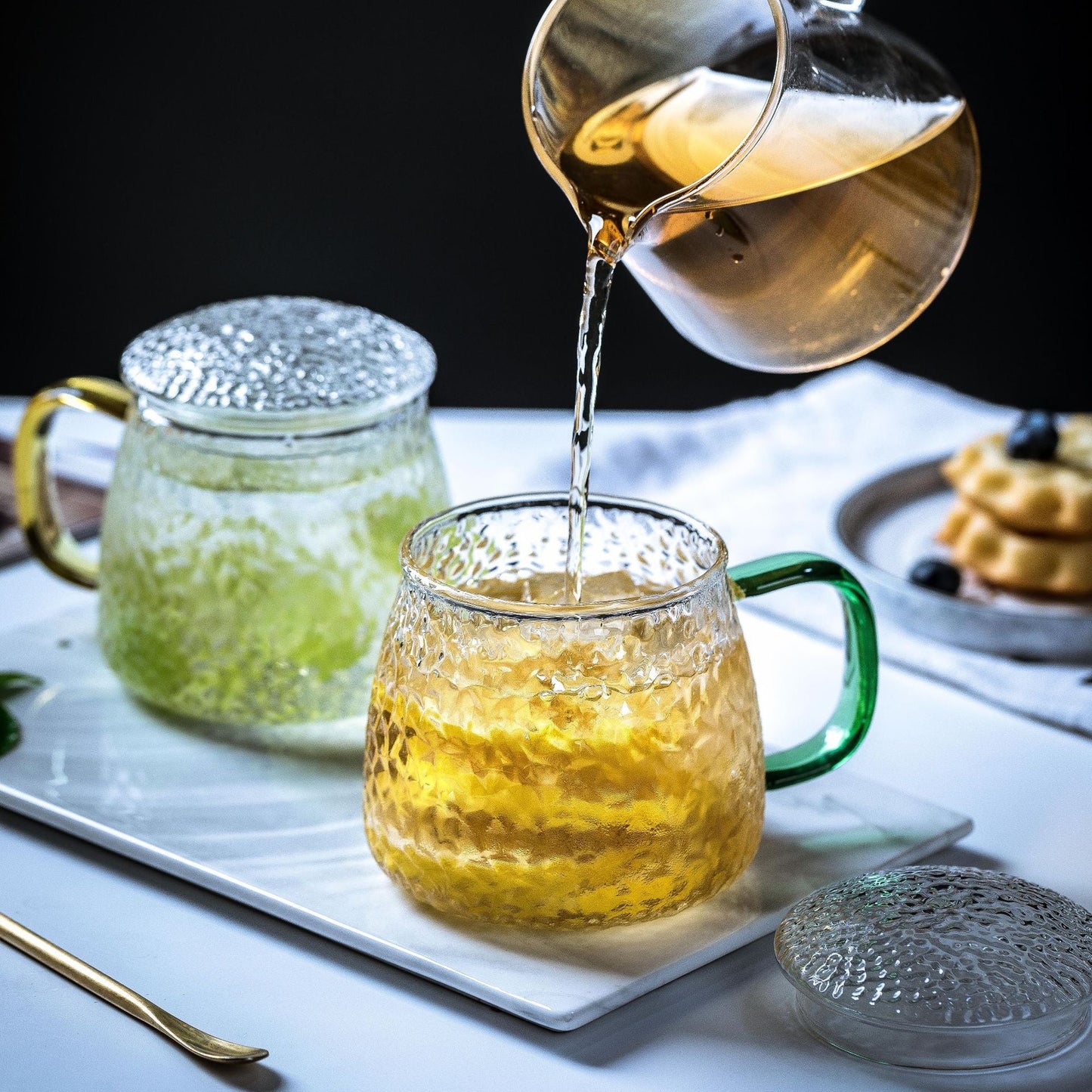Hammered glass