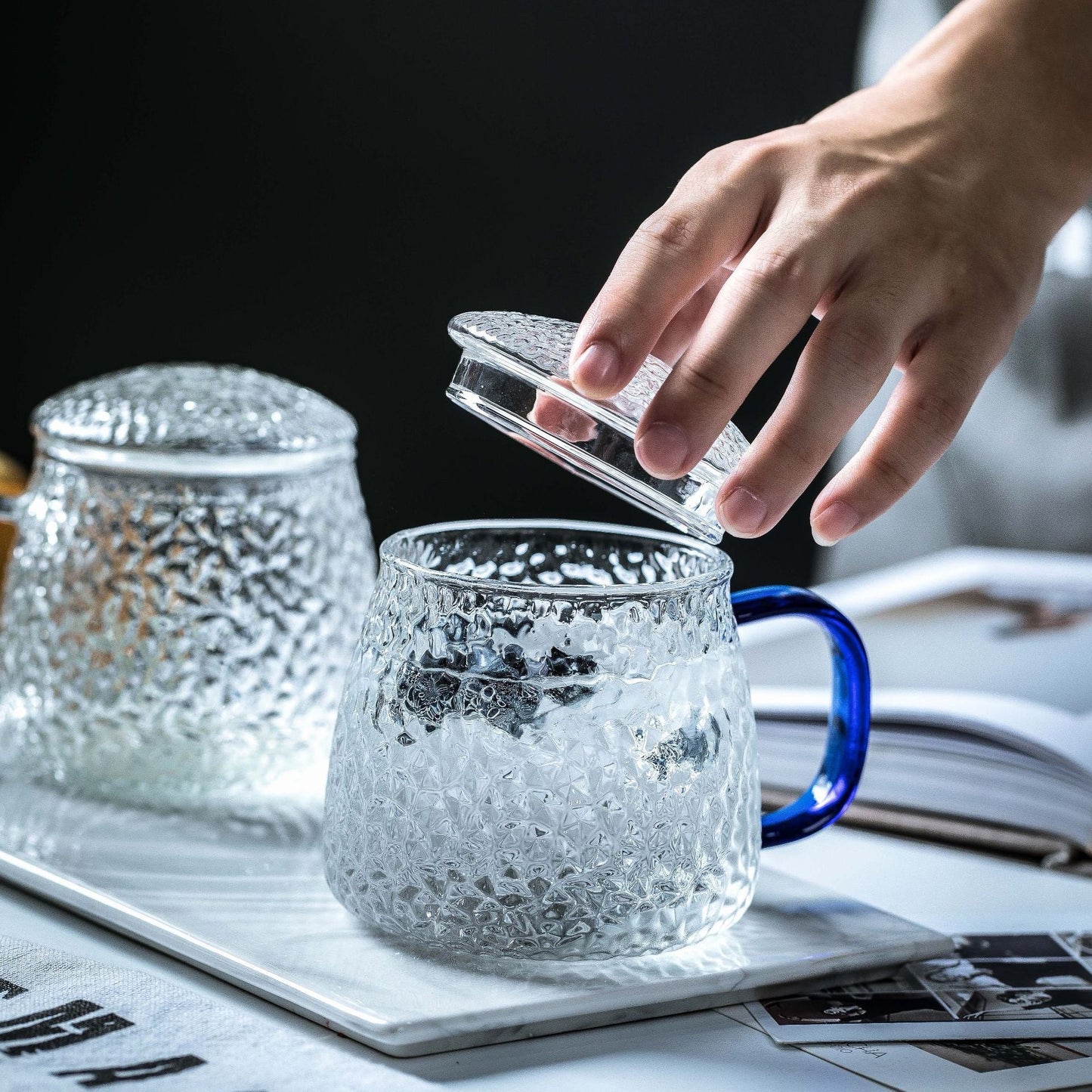 Hammered glass