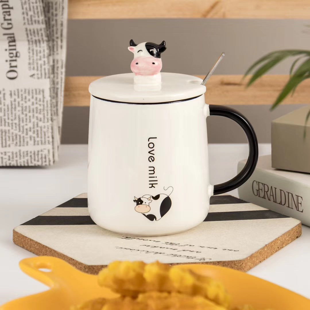 Painted Calf Ceramic Mug