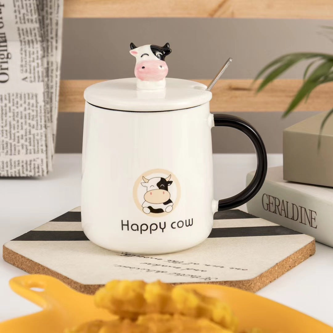 Painted Calf Ceramic Mug