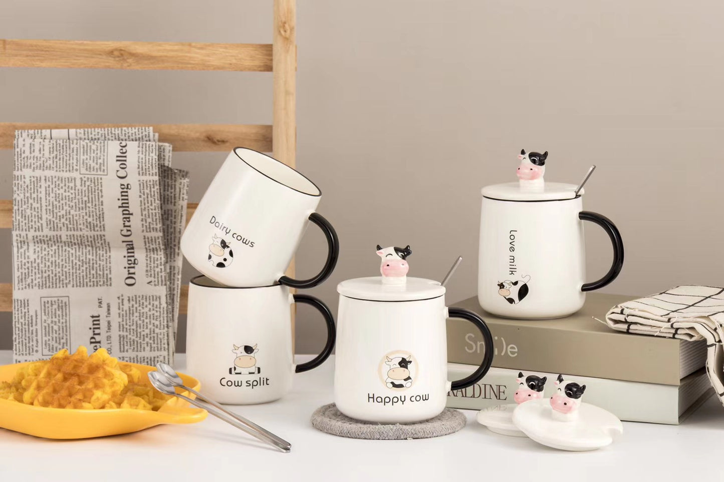 Painted Calf Ceramic Mug