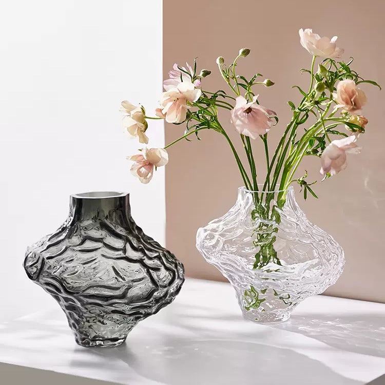High-end canyon glass vase