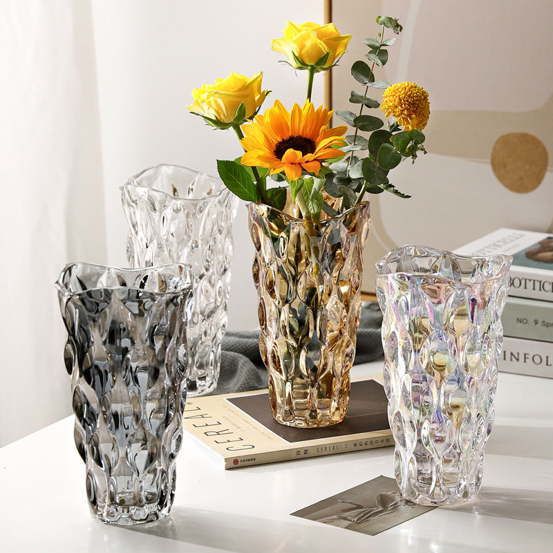 Crystal glass vase