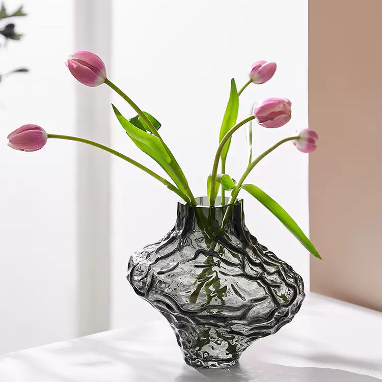 High-end canyon glass vase