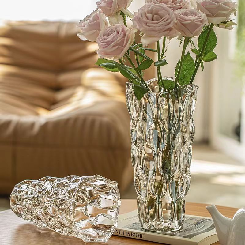 Crystal glass vase