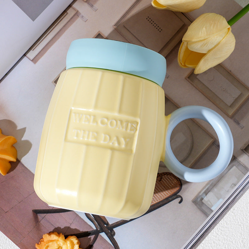Morandi contrasting mirror cup