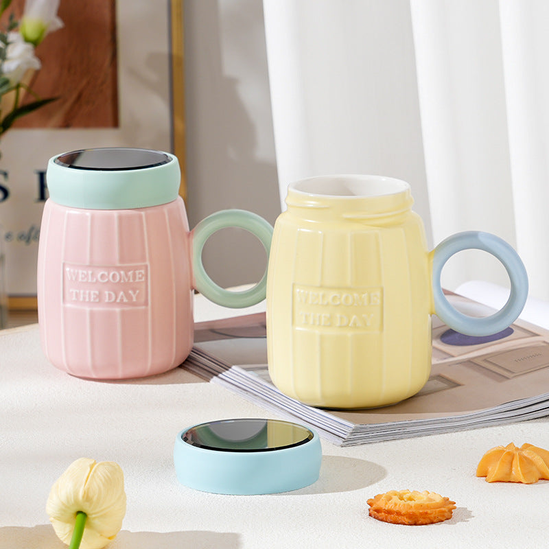 Morandi contrasting mirror cup