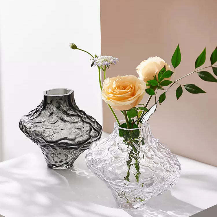 High-end canyon glass vase