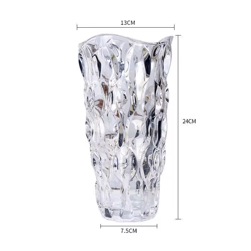 Crystal glass vase