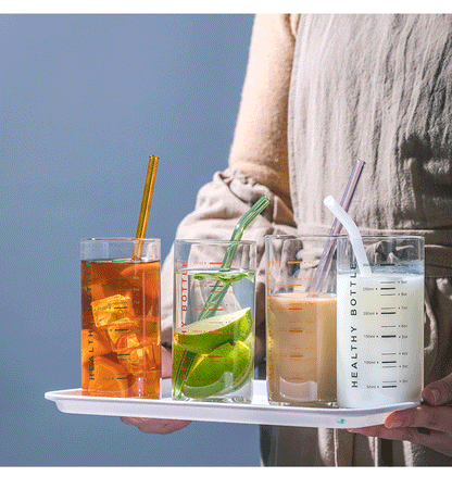 Glass scale cup