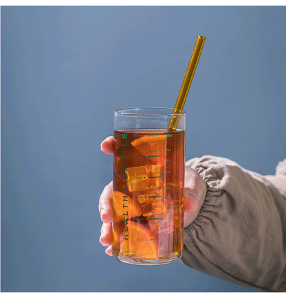 Glass scale cup