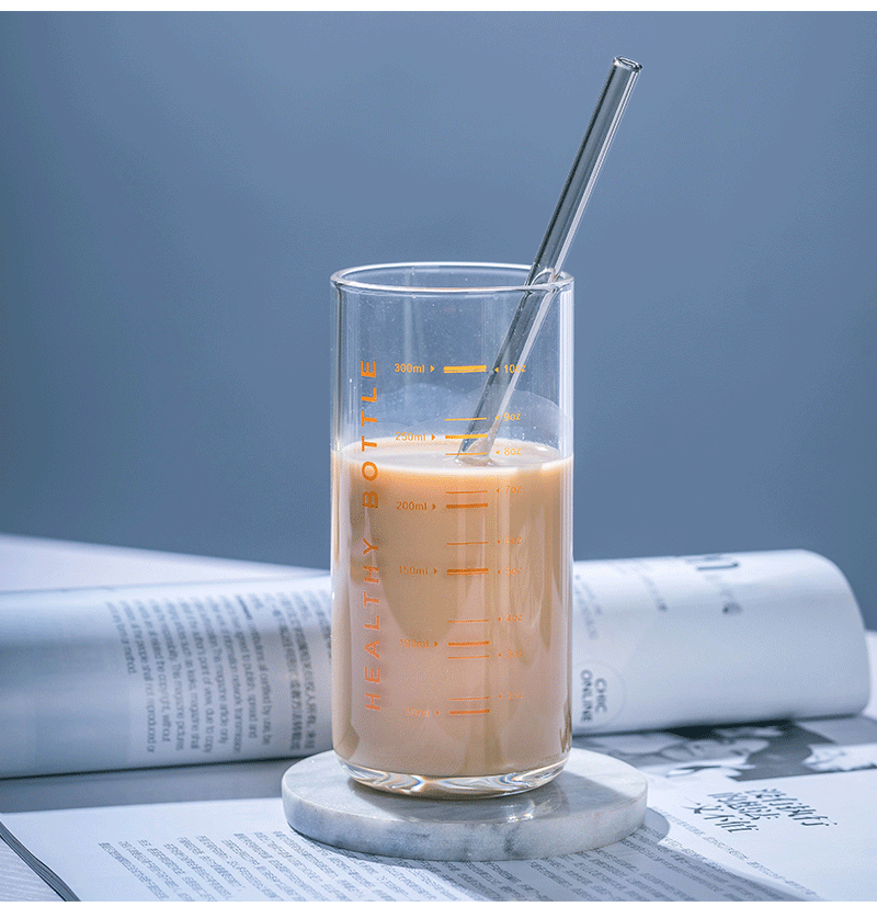 Glass scale cup