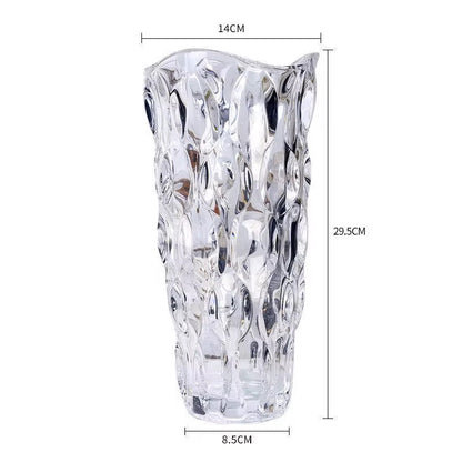 Crystal glass vase