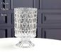 European style ins retro relief tall transparent glass vase
