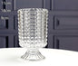 European style ins retro relief tall transparent glass vase