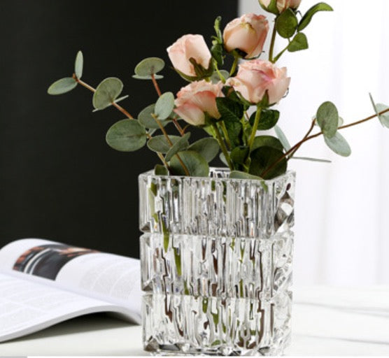 Nordic ins style crystal glass vase