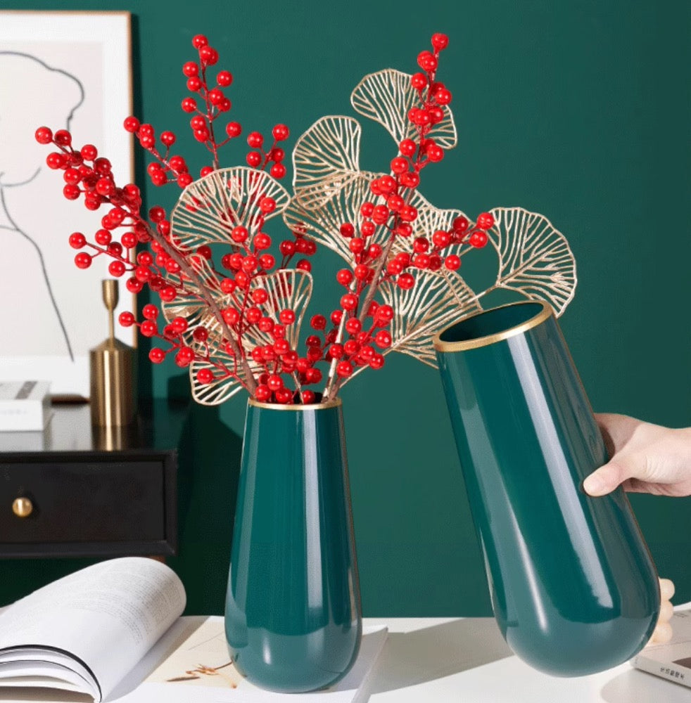 Morandi waist drum vase