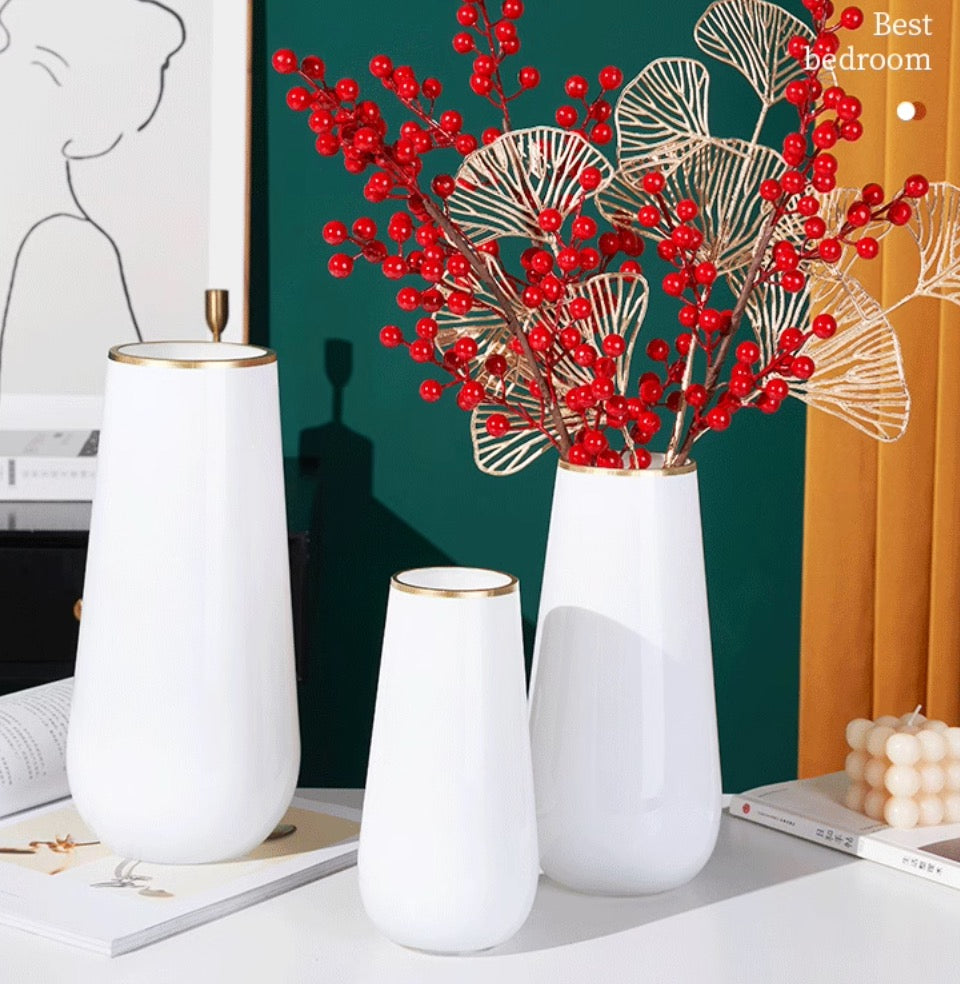 Morandi waist drum vase