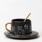 Cat Coffee Cup and Saucer Set
