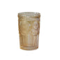 Sunflower Retro Embossed Glass Cup
