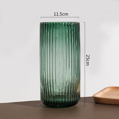 Roman column glass vase