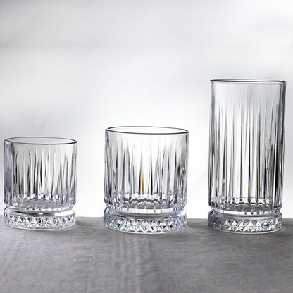 Crystal wine glass