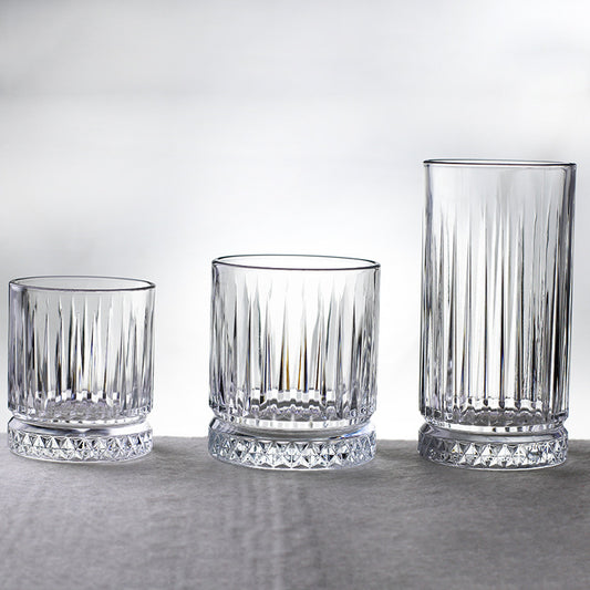 Crystal wine glass