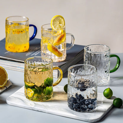Household floral tea cup with handle