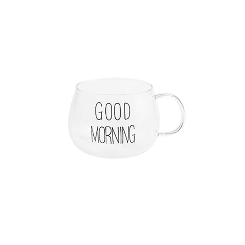 High-grade heat-resistant glass cup with handle