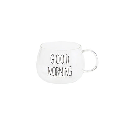 High-grade heat-resistant glass cup with handle
