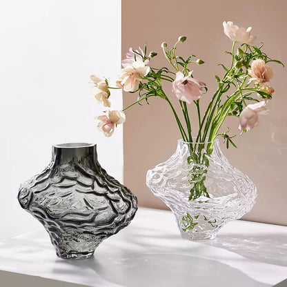 High-end canyon glass vase