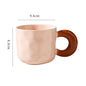 Concave and convex ceramic mug