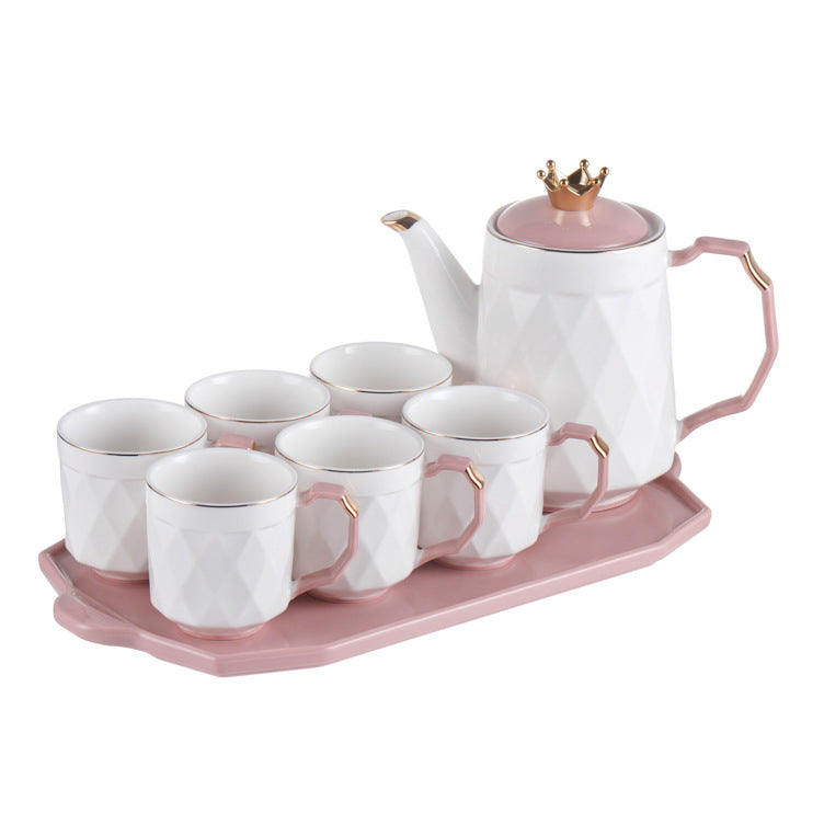 Light luxury ceramic kettle set