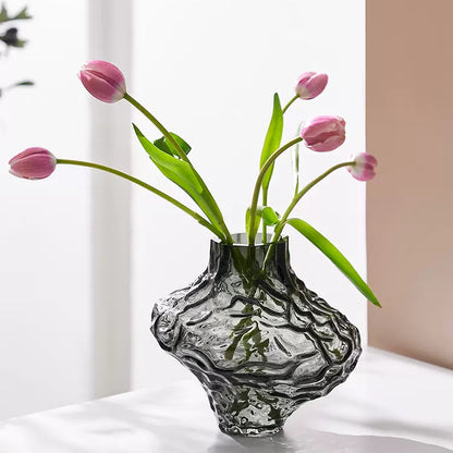 High-end canyon glass vase