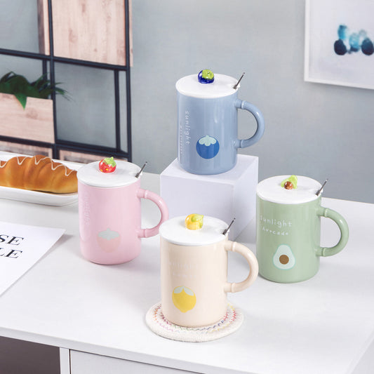 Creative summer fruit colorful mug