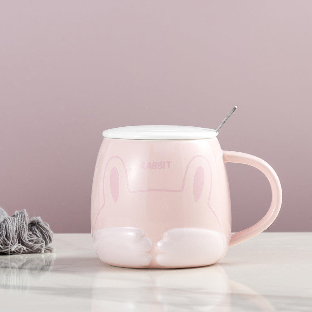 Shy little animal cute ceramic cup