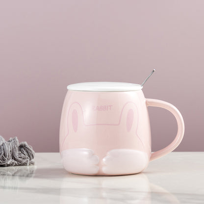 Shy little animal cute ceramic cup