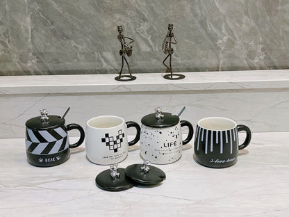Fashionable electroplating bear ceramic cup