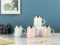 Geometric mirror ceramic cup -B