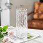 Frozen glacier glass vase