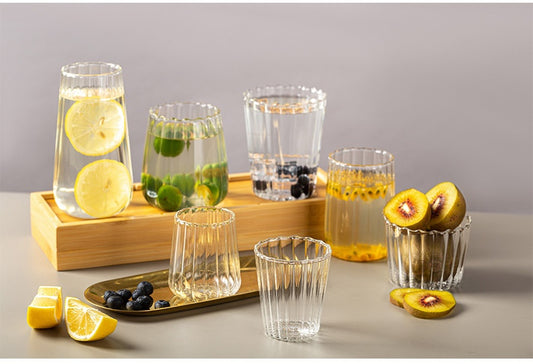 ins style heat-resistant transparent texture cup