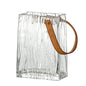 handbag glass vase
