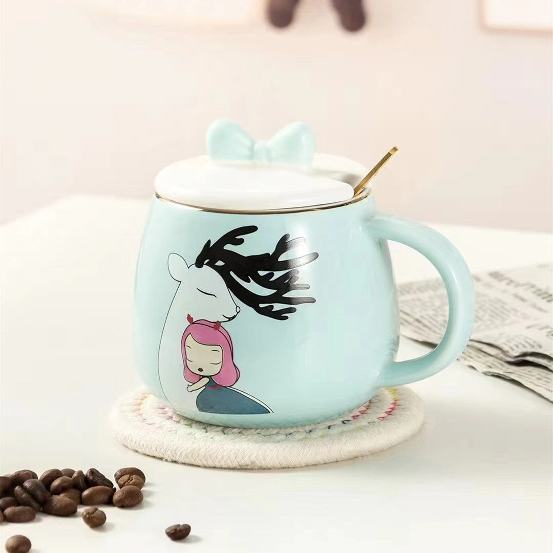 Forest girl ceramic mug