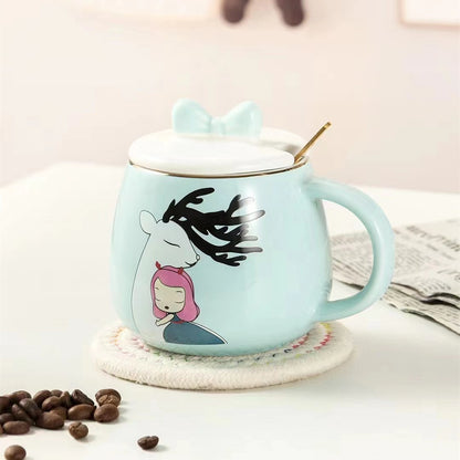 Forest girl ceramic mug