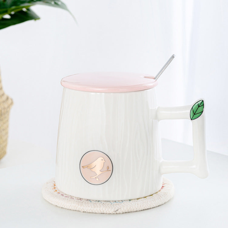 Bionic tree trunk contrast color mug