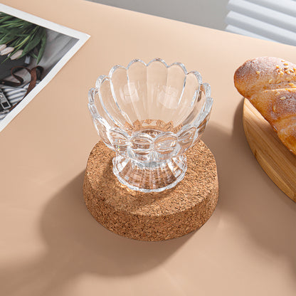 Small capacity round household ice cream cup with legs